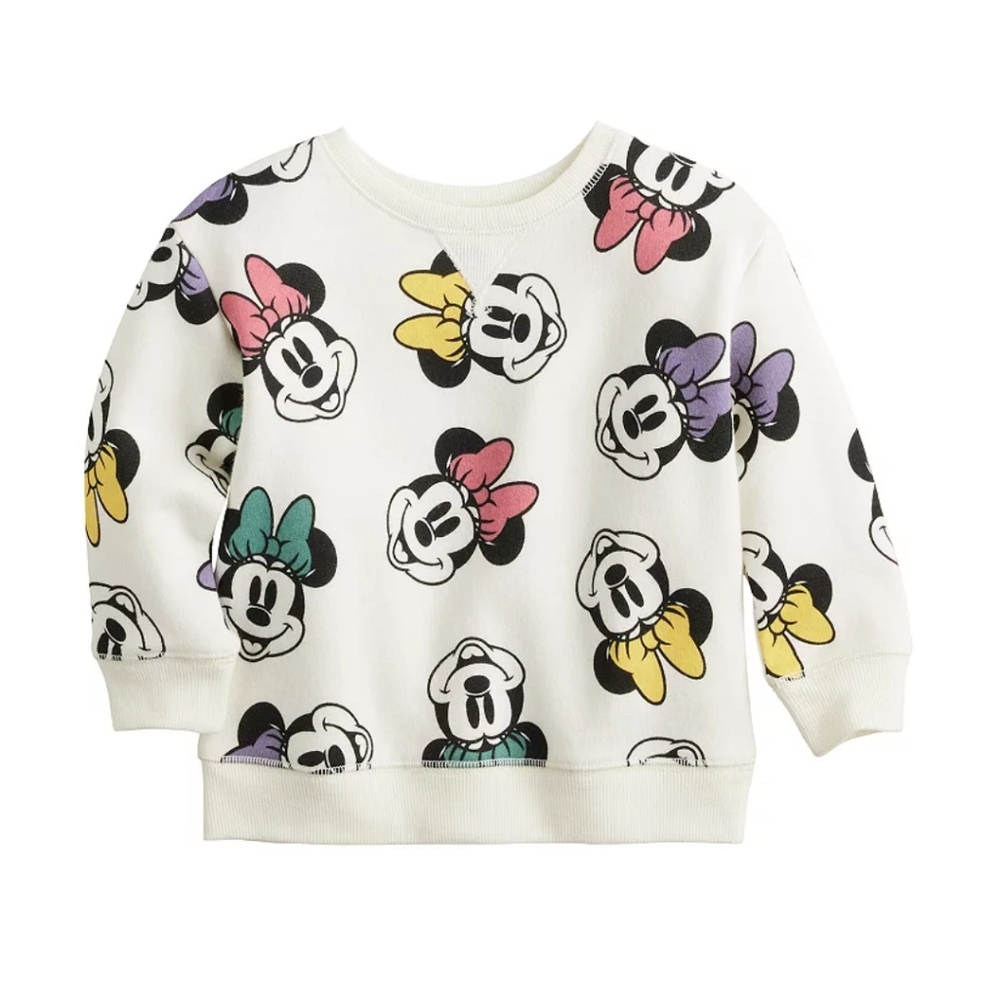 Minnie‎ Mouse Baby Sweatshirt and Short Sleeve Onesie - Picture 2 of 6